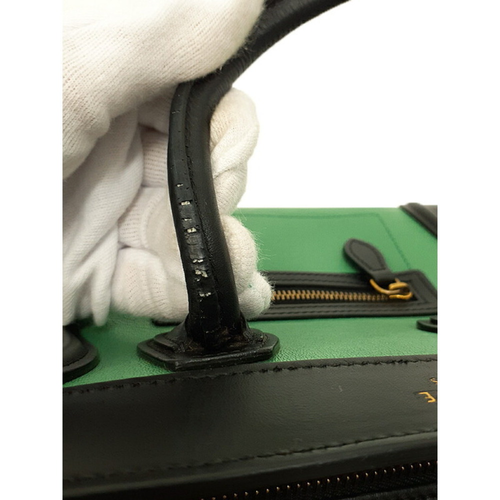 Celine Shopper Leather Shoulder Bag - Picture 5 of 9